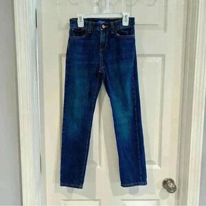 Old Navy Girls Jeans Size 14 Slim Boyfriend Skinny Adjustable Waist Medium Wash